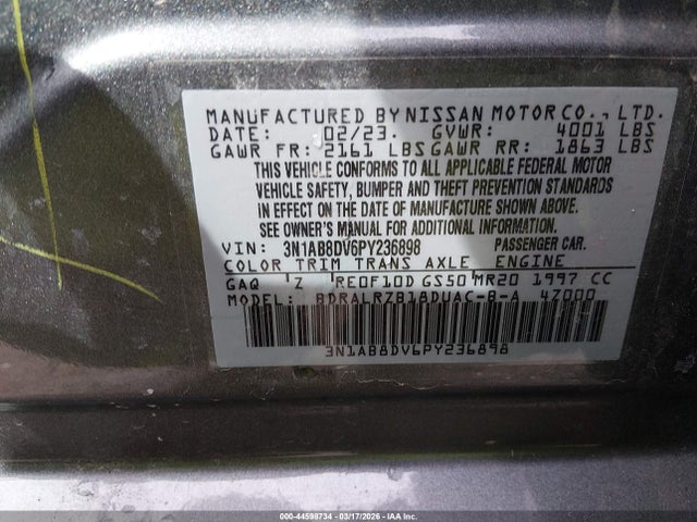 2023 NISSAN SENTRA 3N1AB8DV6PY236898 Photo 8