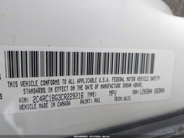 2012 CHRYSLER TOWN & COUNTRY 2C4RC1BG3CR229216 Photo 8