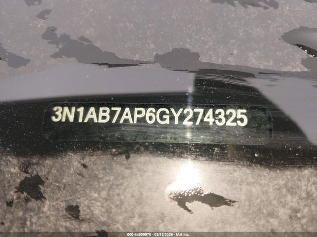 Продажа на аукционе авто 2016 Nissan Sentra S, vin: 3N1AB7AP6GY274325, номер лота: 44599075