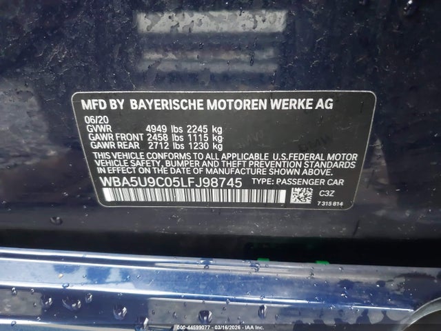WBA5U9C05LFJ98745 BMW M340i M340i Xdrive