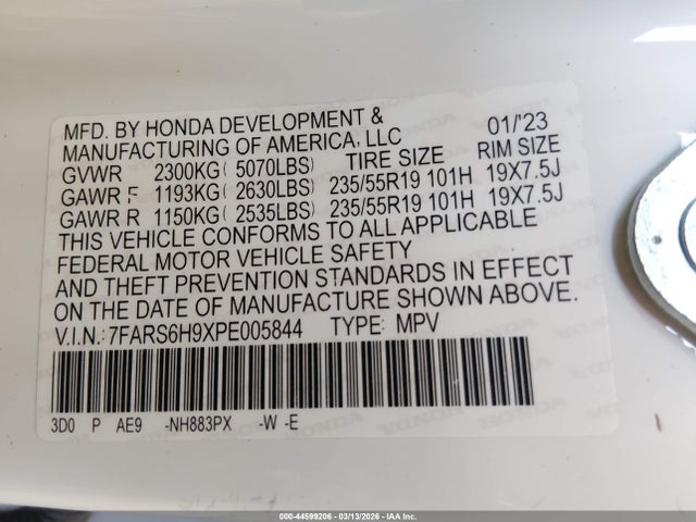 2023 HONDA CR-V HYBRID 7FARS6H9XPE005844 Photo 8