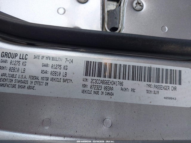 2014 Chrysler 300 300s მანქანა იყიდება აუქციონზე, vin: 2C3CCABG6EH341706, აუქციონის ნომერი: 44599254