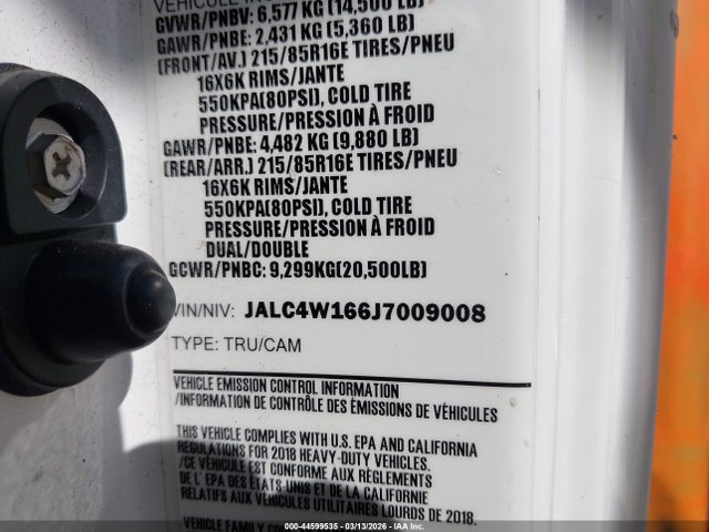 Isuzu Npr Hd 2018 JALC4W166J7009008 Image 9