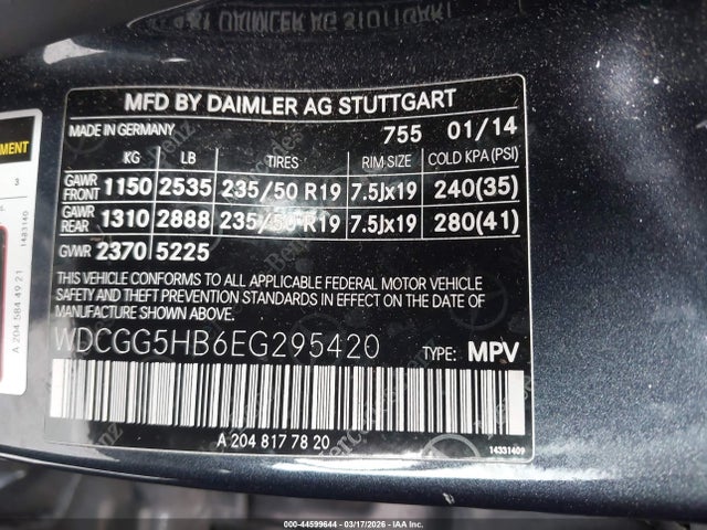 2014 MERCEDES-BENZ GLK 350 WDCGG5HB6EG295420 Photo 8