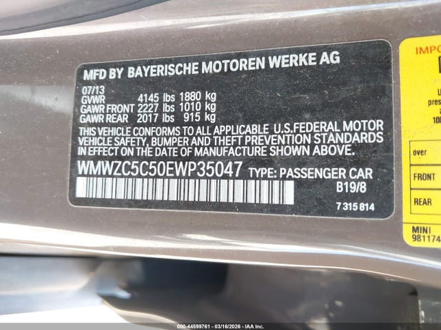 2014 MINI COUNTRYMAN WMWZC5C50EWP35047 Photo 8