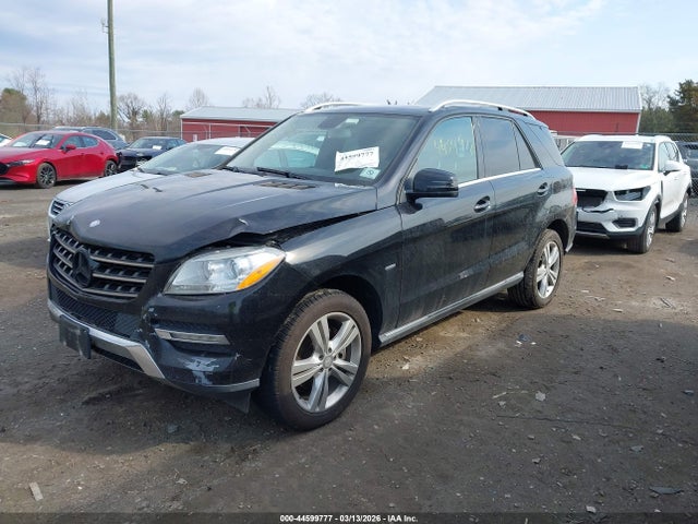44599777 :رقم المزاد ، 4JGDA5HB2CA030578 vin ، 2012 Mercedes-benz Ml 350 4matic مزاد بيع
