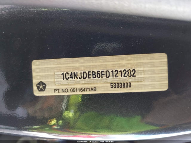 44599779 :رقم المزاد ، 1C4NJDEB6FD121282 vin ، 2015 Jeep Compass Latitude مزاد بيع