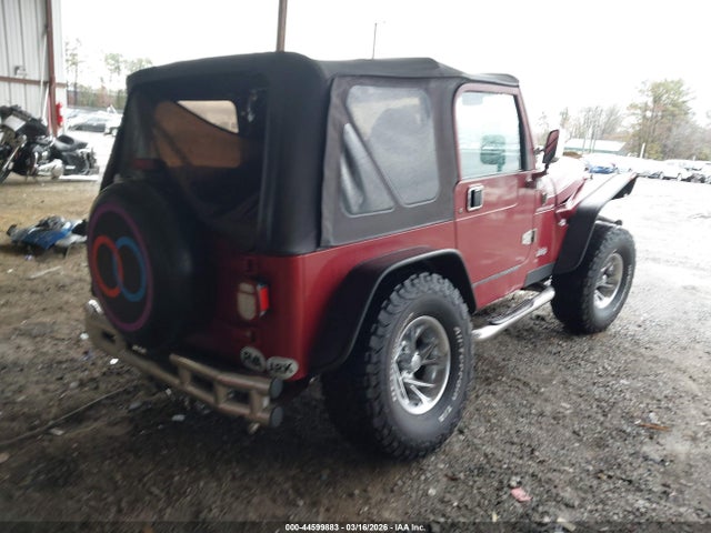 1998 Jeep Wrangler Se მანქანა იყიდება აუქციონზე, vin: 1J4FY29P7WP804787, აუქციონის ნომერი: 44599883