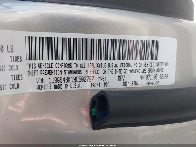 Aukcja sprzedaży 2009 Jeep Grand Cherokee Laredo, vin: 1J8GS48K19C502767, numer aukcji: 44599897