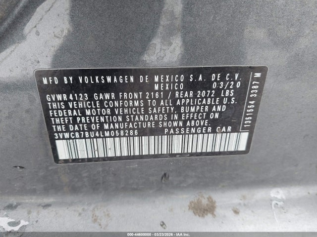 2020 VOLKSWAGEN JETTA 3VWCB7BU4LM058286 Photo 8
