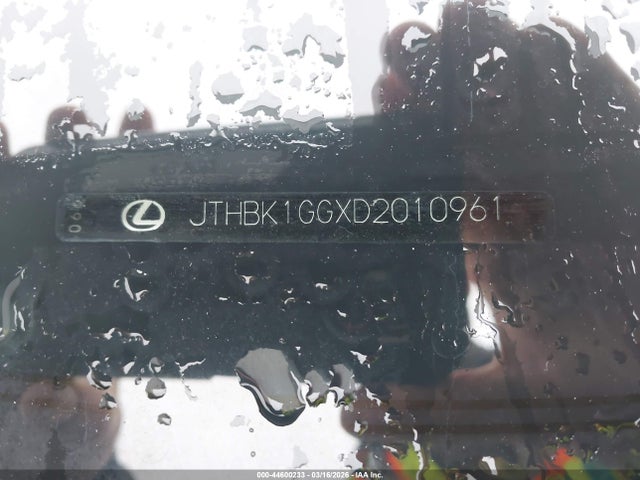 44600233 :رقم المزاد ، JTHBK1GGXD2010961 vin ، 2013 Lexus Es 350 مزاد بيع