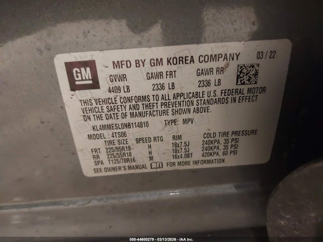 2022 BUICK ENCORE GX KL4MMESL0NB114810 Photo 8