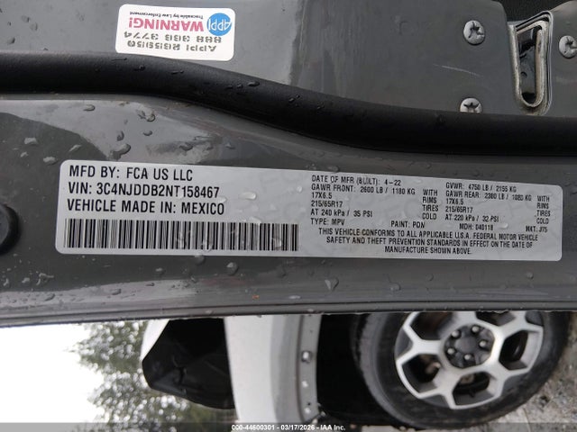 Jeep Compass Trailhawk 4x4 2022 3C4NJDDB2NT158467 Image 9
