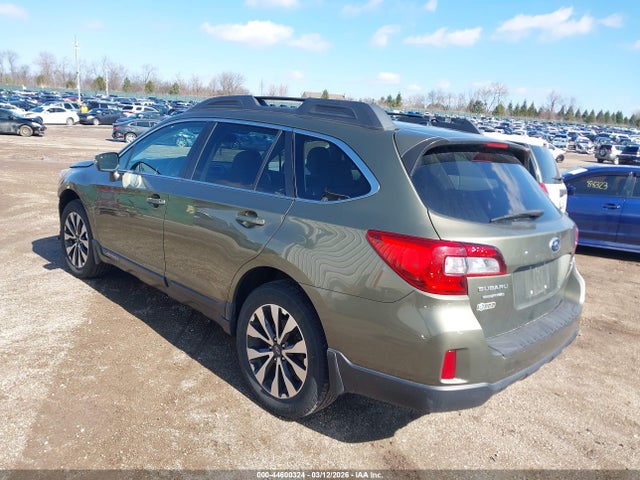 2015 Subaru Outback 2.5i Limited მანქანა იყიდება აუქციონზე, vin: 4S4BSANC2F3287825, აუქციონის ნომერი: 44600324