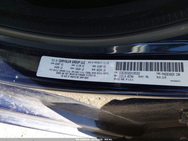 Продаж на аукціоні авто 2014 Chrysler 200 Limited, vin: 1C3CCBCG2EN185322, номер лоту: 44600328