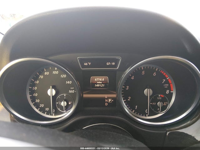 Aukcja sprzedaży 2013 Mercedes-benz Ml 350, vin: 4JGDA5JB0DA215210, numer aukcji: 44600331