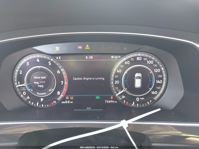 44600438 :رقم المزاد ، 3VV3B7AXXKM075527 vin ، 2019 Volkswagen Tiguan 2.0t Se/2.0t Sel/2.0t Sel R-line/2.0t Sel R-line Black مزاد بيع