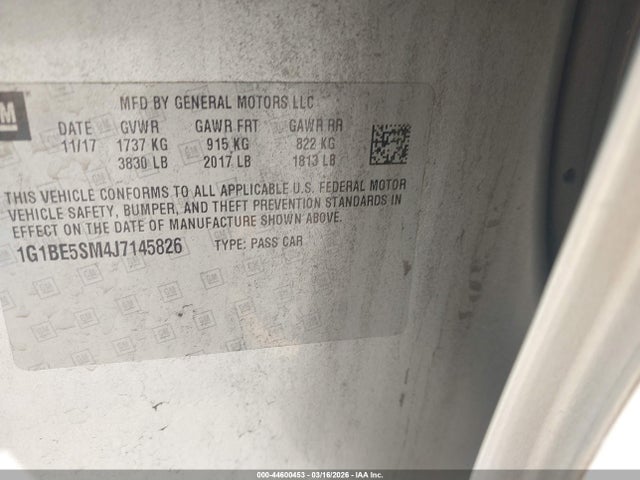 2018 CHEVROLET CRUZE 1G1BE5SM4J7145826 Photo 8