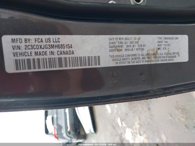 2021 DODGE CHARGER 2C3CDXJG3MH685154 Photo 8