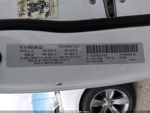 Продажа на аукционе авто 2018 Dodge Charger Sxt Plus Rwd, vin: 2C3CDXHG9JH176395, номер лота: 44600553
