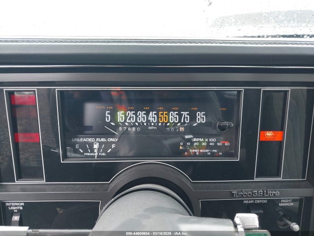 Продаж на аукціоні авто 1987 Buick Regal, vin: 1G4GJ1177HP462597, номер лоту: 44600604