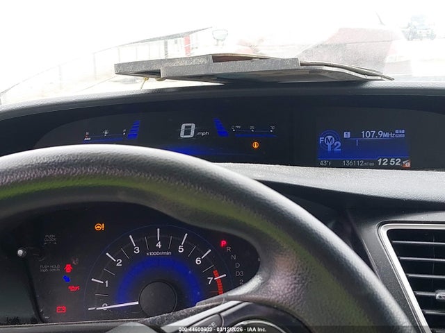 44600603 :رقم المزاد ، 19XFB2F59DE099854 vin ، 2013 Honda Civic Lx مزاد بيع