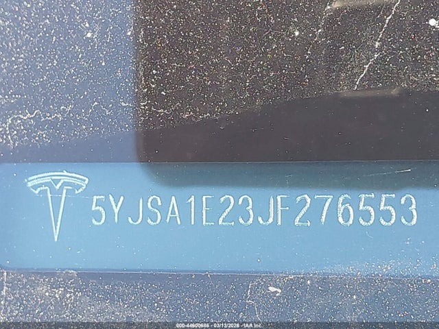 Продаж на аукціоні авто 2018 Tesla Model S 100d/75d/p100d, vin: 5YJSA1E23JF276553, номер лоту: 44600686