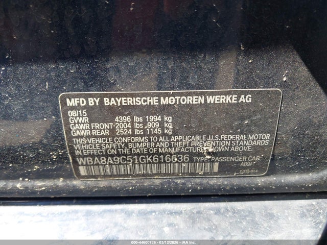 2016 BMW 320I WBA8A9C51GK616636 Photo 8