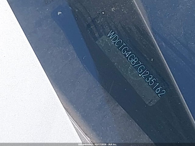 44600843 :رقم المزاد ، WDCTG4GB7GJ235162 vin ، 2016 Mercedes-benz Gla 250 4matic مزاد بيع