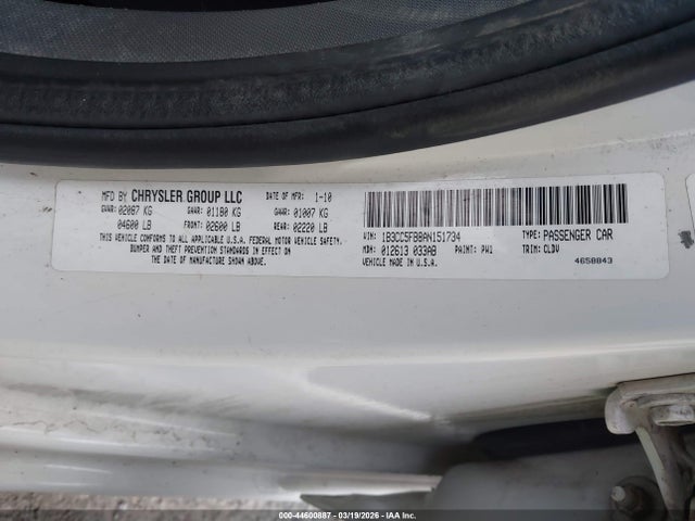 2010 DODGE AVENGER 1B3CC5FB8AN151734 Photo 8