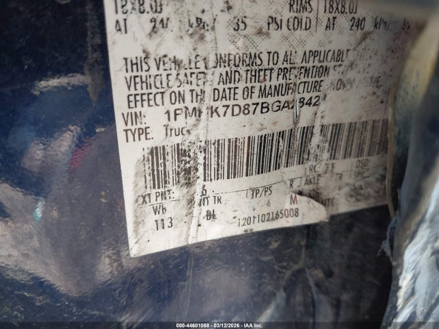 Продаж на аукціоні авто 2011 Ford Explorer Xlt, vin: 1FMHK7D87BGA28423, номер лоту: 44601088