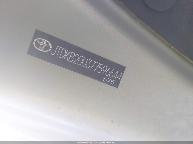 44601250 :رقم المزاد ، JTDKB20U377596644 vin ، 2007 Toyota Prius مزاد بيع