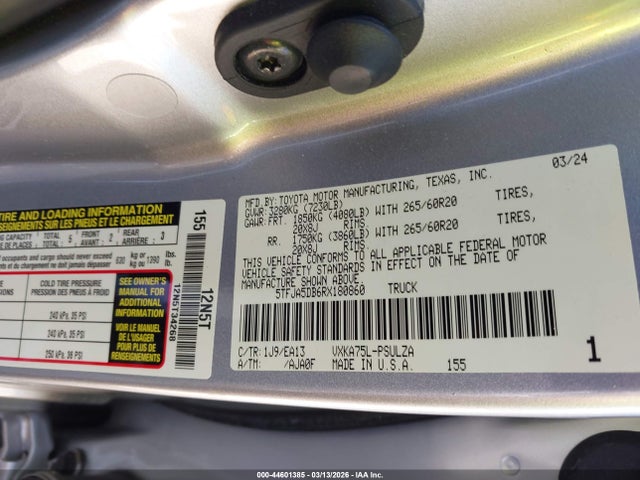 2024 TOYOTA TUNDRA 5TFJA5DB6RX180860 Photo 8