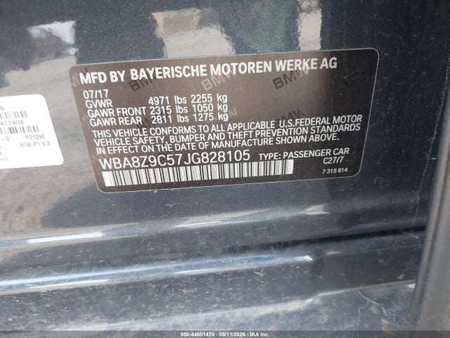 Aukcja sprzedaży 2018 Bmw 330i Gran Turismo Xdrive, vin: WBA8Z9C57JG828105, numer aukcji: 44601470