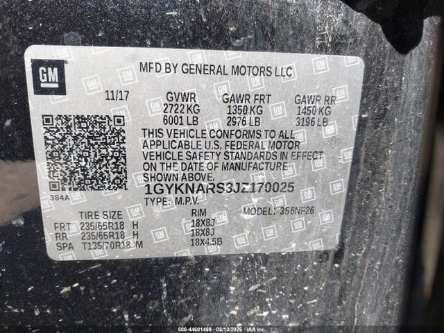 2018 CADILLAC XT5 1GYKNARS3JZ170025 Photo 8