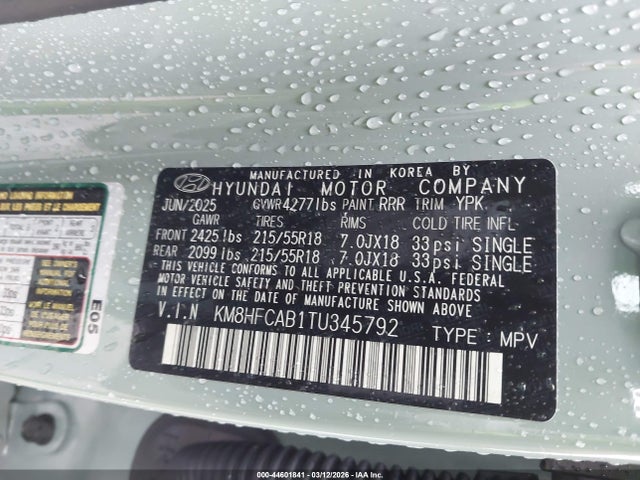 KM8HFCAB1TU345792 Hyundai Kona Sel Sport