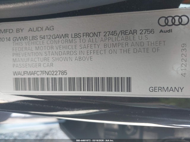 2015 AUDI A6 WAUFMAFC7FN022785 Photo 8
