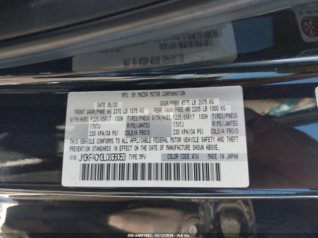 2020 MAZDA CX-5 JM3KFACM3L0836053 Photo 8