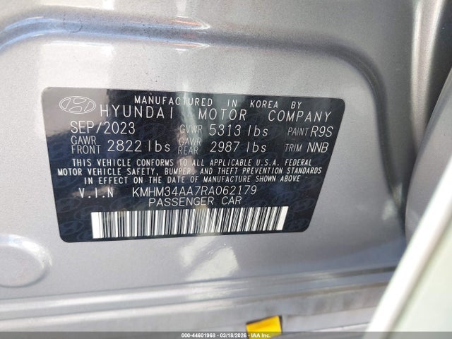 Hyundai Ioniq 6 Sel 2024 KMHM34AA7RA062179 Image 9