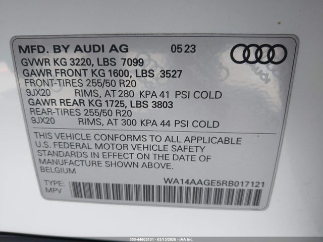 2024 AUDI Q8 E-TRON WA14AAGE5RB017121 Photo 8