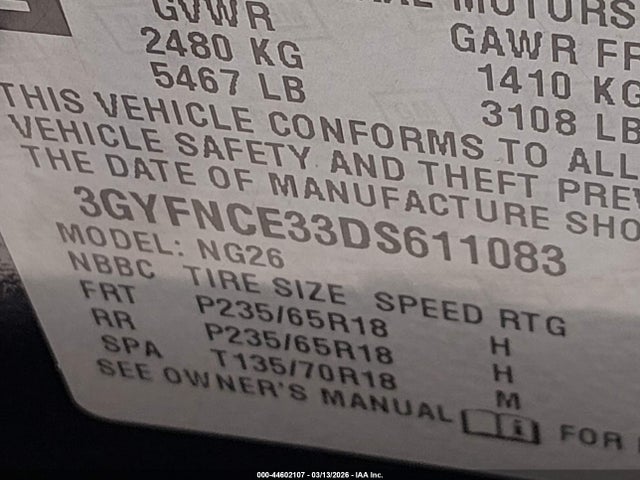 2013 CADILLAC SRX 3GYFNCE33DS611083 Photo 8