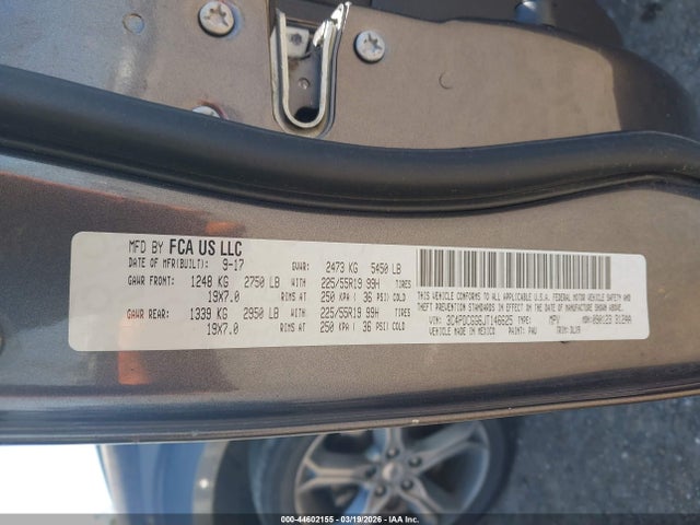 44602155 :رقم المزاد ، 3C4PDCGG6JT146625 vin ، 2018 Dodge Journey Crossroad مزاد بيع