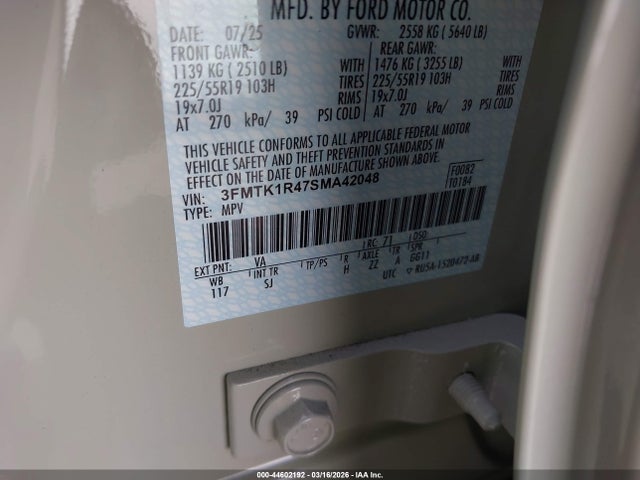 Ford Mustang Mach-e Select 2025 3FMTK1R47SMA42048 Image 9