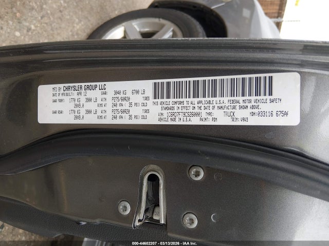 2012 Ram 1500 St მანქანა იყიდება აუქციონზე, vin: 1C6RD7FT9CS260001, აუქციონის ნომერი: 44602207