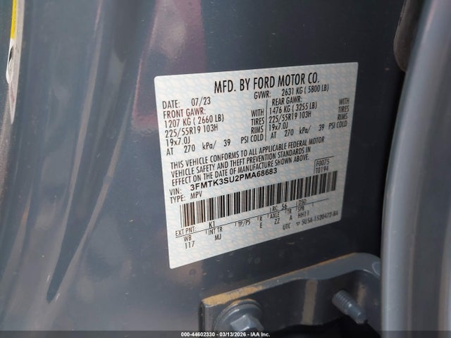 Ford Mustang Mach-e Premium 2023 3FMTK3SU2PMA68683 Image 9