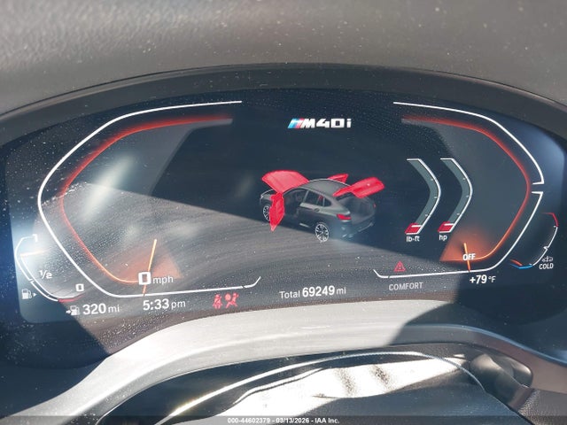 2022 Bmw X4 M40i მანქანა იყიდება აუქციონზე, vin: 5UX43DT04N9M50649, აუქციონის ნომერი: 44602379