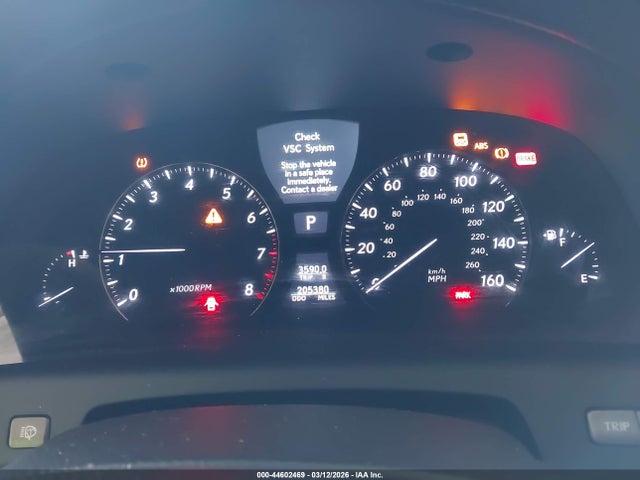 Продажа на аукционе авто 2008 Lexus Ls 460 L, vin: JTHGL46F085025194, номер лота: 44602469