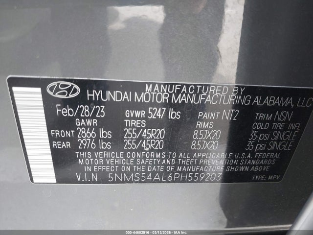 Hyundai Santa Fe Calligraphy 2023 5NMS54AL6PH559203 Image 9