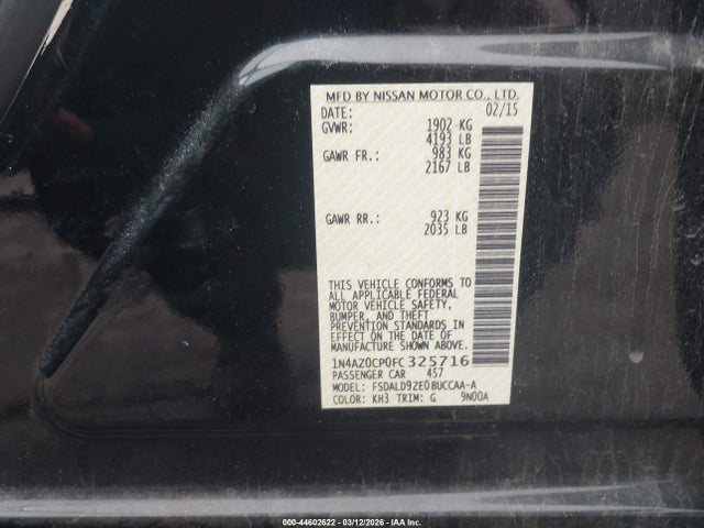 2015 NISSAN LEAF 1N4AZ0CP0FC325716 Photo 8