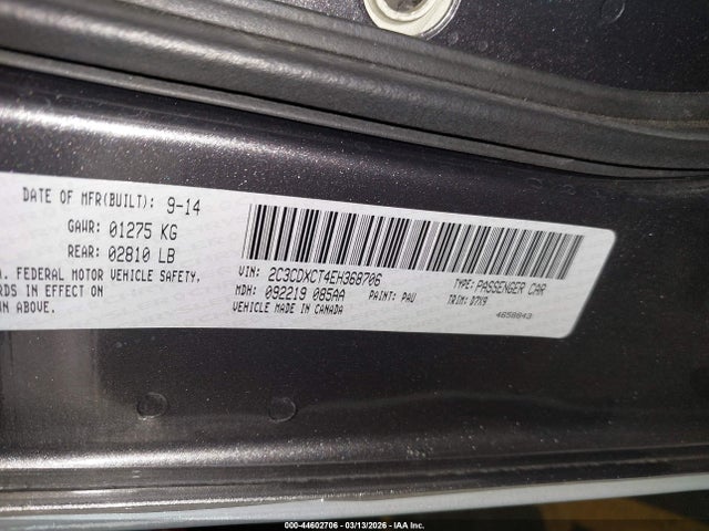 2014 DODGE CHARGER 2C3CDXCT4EH368706 Photo 8